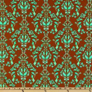  44 Wide Treetop Fancy Chacha Blue Fabric By The Yard 