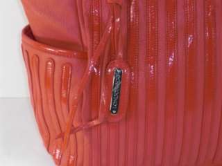 London Fog Coral Margot Leather Like Tote Handbag Purse Authentic 