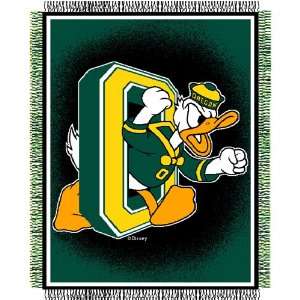  Oregon Ducks NCAA Triple Woven Jacquard Throw (019 Focus 