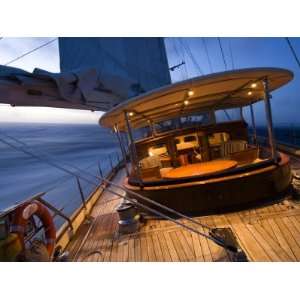 Adele, 180 Foot Hoek Design, Evening Sailing Off the Coast of Brazil 