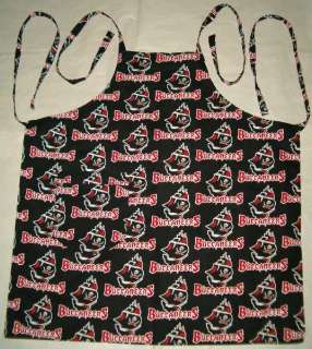 BARBEQUE APRON MADE W TAMPA BAY BUCCANEERS NFL FABRIC  