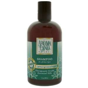   Shampoo for All Hair Types   Lemongrass & Sage 12 Oz (350ml) Beauty