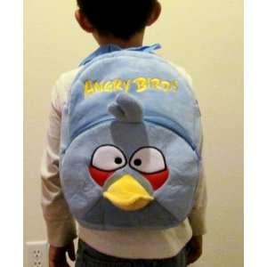  Blue Angry Bird Plush Backpack (13x11) 