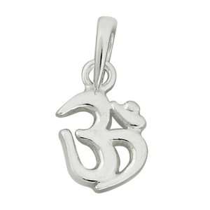  Sterling Silver Small OM Yoga Pendant Jewelry