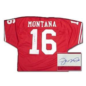 Joe Montana Signed Authentic 49ers Red Jersey Everything 