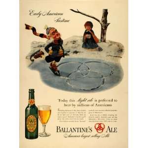   Alcoholic Beverage Winter Snow   Original Print Ad