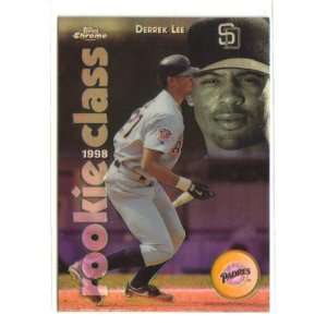 1998 Topps Chrome 6 Rookie Class Refractor Derrek Lee Padres Baseball 