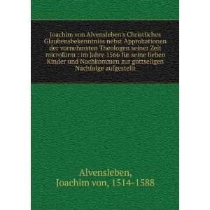   Nachfolge aufgestellt Joachim von, 1514 1588 Alvensleben Books