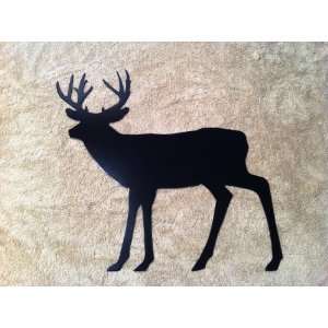  12 Inch Deer Buck Solid Steel Metal Art 