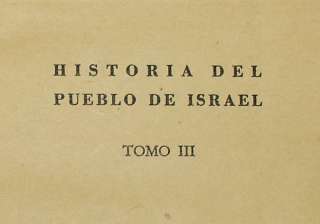 HISTORIA DEL PUEBLO DE ISRAEL POR ERNESTO RENAN 1947  