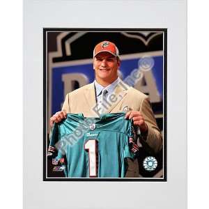  Photo File Miami Dolphins Jake Long 2008 Draft Day Matted 