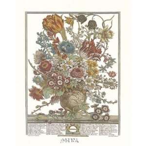  Twelve Months of Flowers, 1730/March   Poster by Robert 