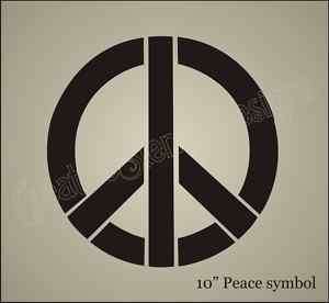 STENCIL 10 Peace Symbol Love Design U Paint Sign Walls  