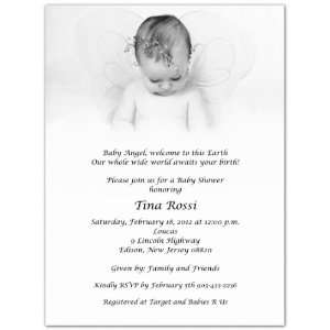  Baby Angel Baby Shower Invitations   Set of 20 Baby