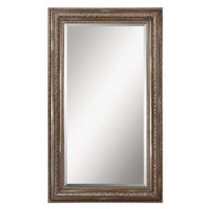   70 Felino Mirror Heavily Antiqued Silver Champagne With A Gray Glaze