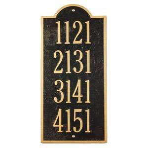  New Bedford Wall Plaques   4 Unit, 4 Numbers