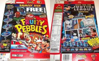 2004 Justice League Fruity Pebble Post Cereal box rrr24  