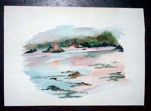 landscape watercolor by henderson on arches type paper  