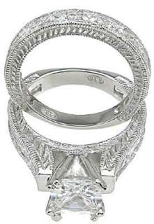 ring style classic wedding set gemstone cubic zirconia metal type 925 