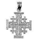 new sterling silver 925 jerusalem cross charm pendant  