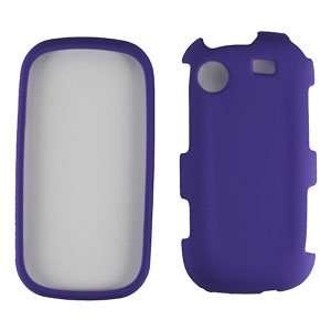 Rubberized Purple Hard Protector Case For Samsung Messager Touch R630