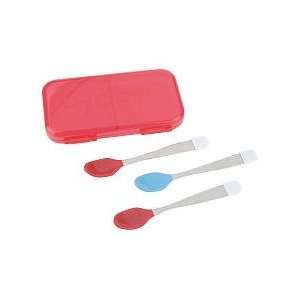   for Baby BPA Free Soft Bite Spoons with Case 3 Pack   Red Baby