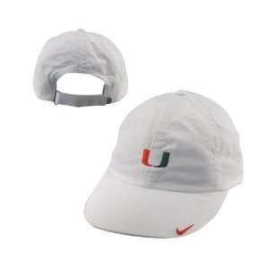    Nike Miami Hurricanes White Ladies Turnstile Hat