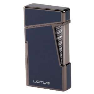  Lotus L48 Blue & Gun Dual Flame Lighter with Punch 