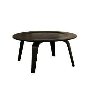    Century Modern Molded Plywood Coffee Table in Black