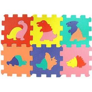  Dinosaurs Baby Foam Mat Puzzle 6pc Toys & Games