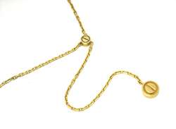 Cartier Love Necklace   18k Yellow Gold 17.5 Length with 2.5 Drop 