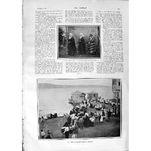 1900 SEASHORE SCENE BAIRAM TURKISH WOMEN SUGAR FEAST 