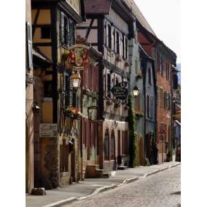  Street of Timbered Buildings, Turckheim, Haut Rhin, Alsace 