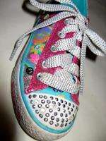 SKECHERS TWINKLE TOES GROOVY BABY LIGHT UP SNEAKERS SHOES 13  