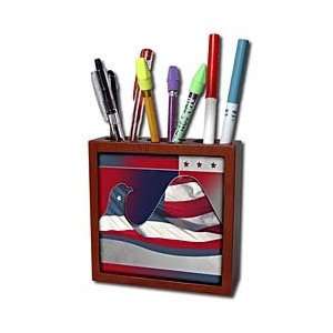  Beverly Turner Patriotic Design   Flag Eagle   Tile Pen 