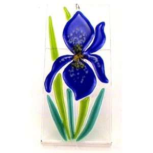 Fused Glass Suncatcher Iris By Fenton Art Glass International  