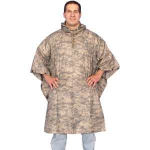  Waterproof Rain Poncho   57 x 88, Rip Stop Emergency All Weather Cover