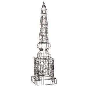 Tuilerie French Wire Obelisk 48 Antique Iron 