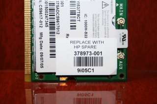 WIFI NETWORK CARD INTEL HP DV4000 802.11B/G 378973 001  