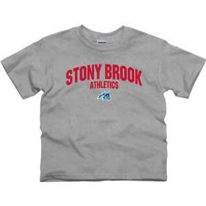 Stony Brook Seawolves Youth Athletics T Shirt   Ash