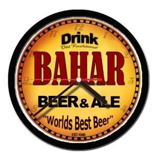  BAHAR beer and ale wall clock 