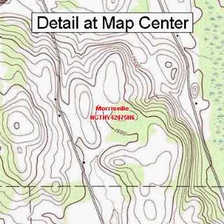  USGS Topographic Quadrangle Map   Morrisville, New York 