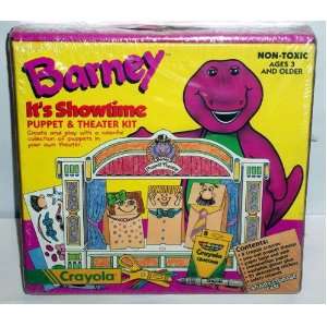  Crayola Barney Its Showtime Puppet & Theater Kit Toys 