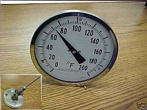 ASHCROFT 0 200°F Analog Dial Bimetal Thermometer  