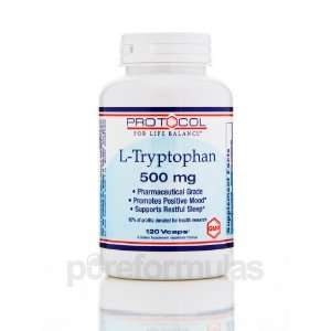 Protocol for Life Balance L Tryptophan 500 mg 120 Vegetarian Capsules