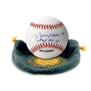  Maury Wills Autographed Baseball with 62 NL MVP 