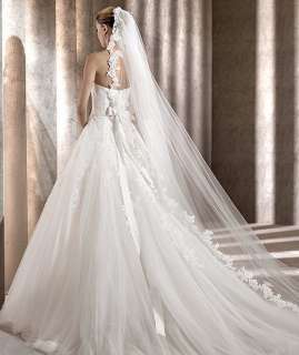 2012 Elegant Custom made A line Tulle Wedding dress Bridal Gown Free 