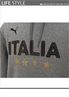   Mens Italia Fanwear Sweat Long Sleeve T shirt Asia Size Gray 74058401