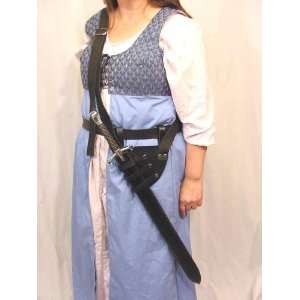  Handmade Leather Sword Baldric for Rennisciance and SCA Re 