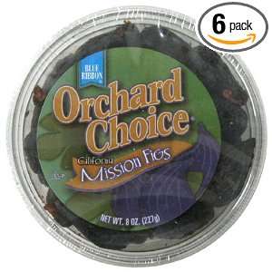 Blue Ribbon Orchard Choice California Mission Figs, 8 Ounce Cup (Pack 